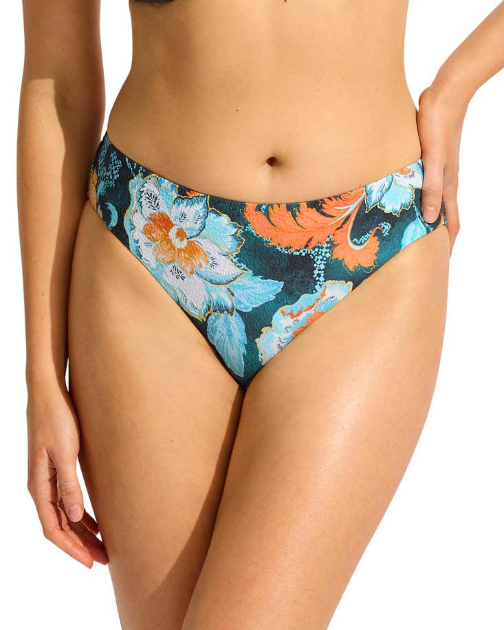 Seafolly Bikini Bottoms Spring Festival Retro Pant - True Navy Seafolly Spring Festival Retro Pant - True Navy