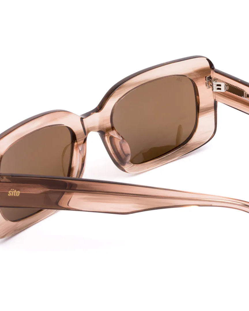 Sito Sito Indi Sunnies - Biscotti/ Brown Polar SIIND001P Odessa Black/Smokey Grey Splash Swimwear 9339740058769