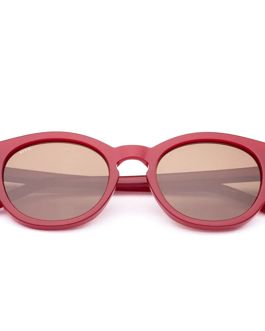 Sito Sito Now Or Never Sunnies - Milky Rouge/ Fawn Polar SINON018P Odessa Black/Smokey Grey Splash Swimwear 9339740063268