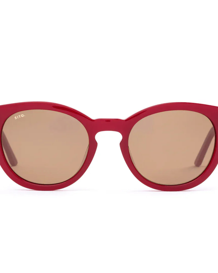 Sito Sito Now Or Never Sunnies - Milky Rouge/ Fawn Polar SINON018P Odessa Black/Smokey Grey Splash Swimwear 9339740063268