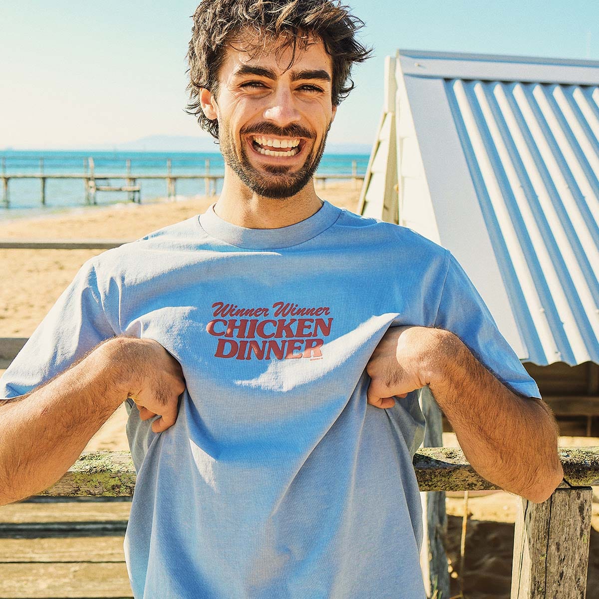 Skwosh Skwosh Chicken Dinner Regular Tee Skwosh Chicken Dinner Regular Tee Splash Swimwear Mens Clothing