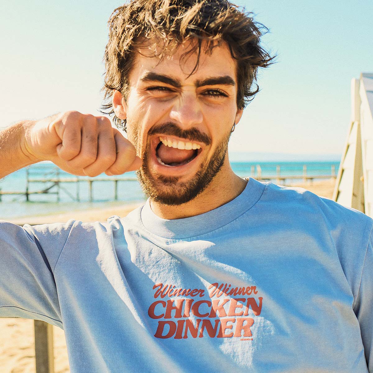 Skwosh Skwosh Chicken Dinner Regular Tee Skwosh Chicken Dinner Regular Tee Splash Swimwear Mens Clothing