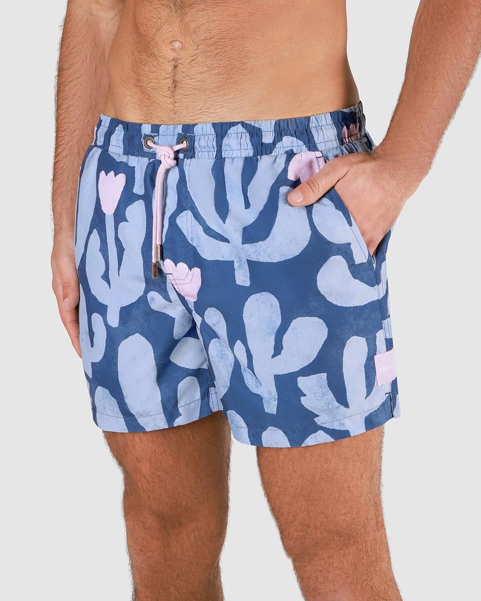 Skwosh Skwosh Prickly Business Mens Eco Short -Navy Skwosh Prickly Business Mens Eco Short -Navy Splash Swimwear Mens Boardies