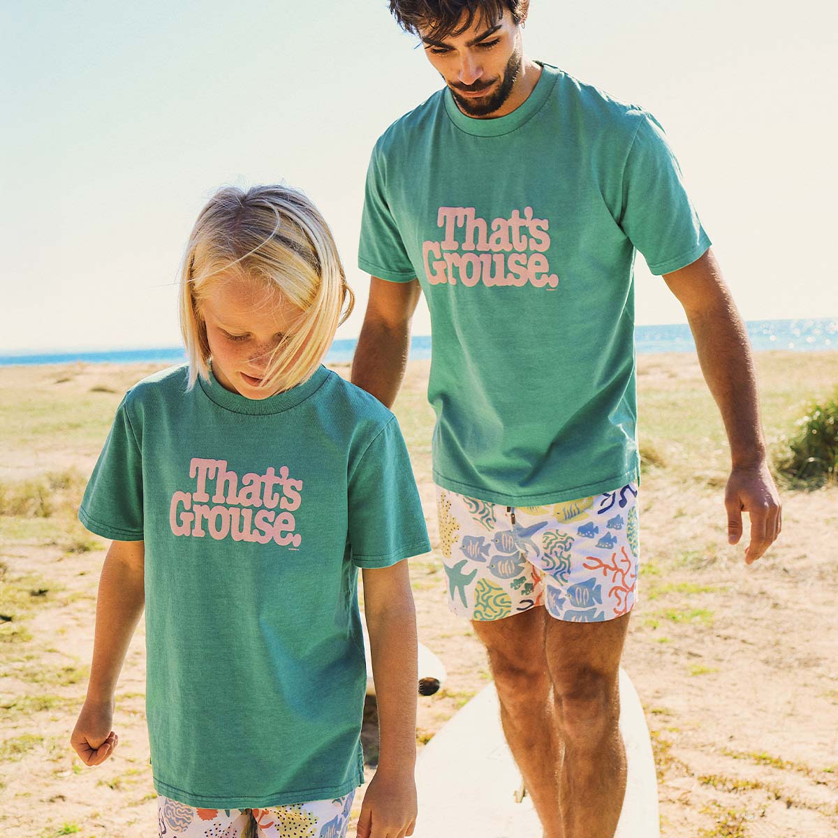 Skwosh Skwosh Thats Grouse Regular Tee - Green Skwosh Thats Grouse Regular Tee - Green Splash Swimwear Mens Clothing