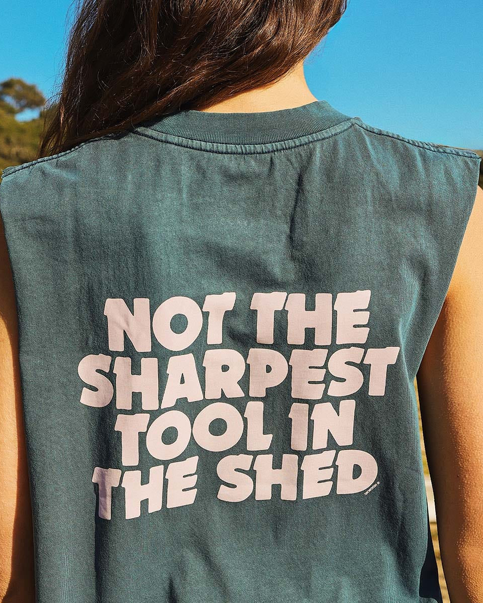 Skwosh Skwosh Tool In The Shed Regular Tank - Navy Skwosh No Dramas Muscle Tank Splash Swimwear Shirts