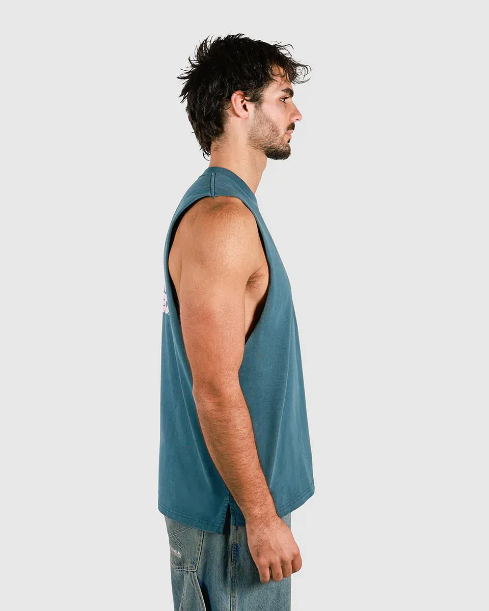 Skwosh Skwosh Tool In The Shed Regular Tank - Navy Skwosh No Dramas Muscle Tank Splash Swimwear Shirts