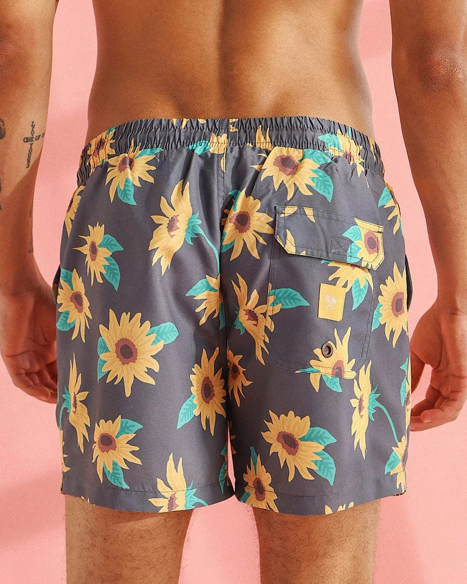 Skwosh Sunny Boy Mens Swim Shorts - Charcoal Skwosh Sunny Boy Mens Swim Shorts - Charcoal Splash Swimwear Mens Clothing