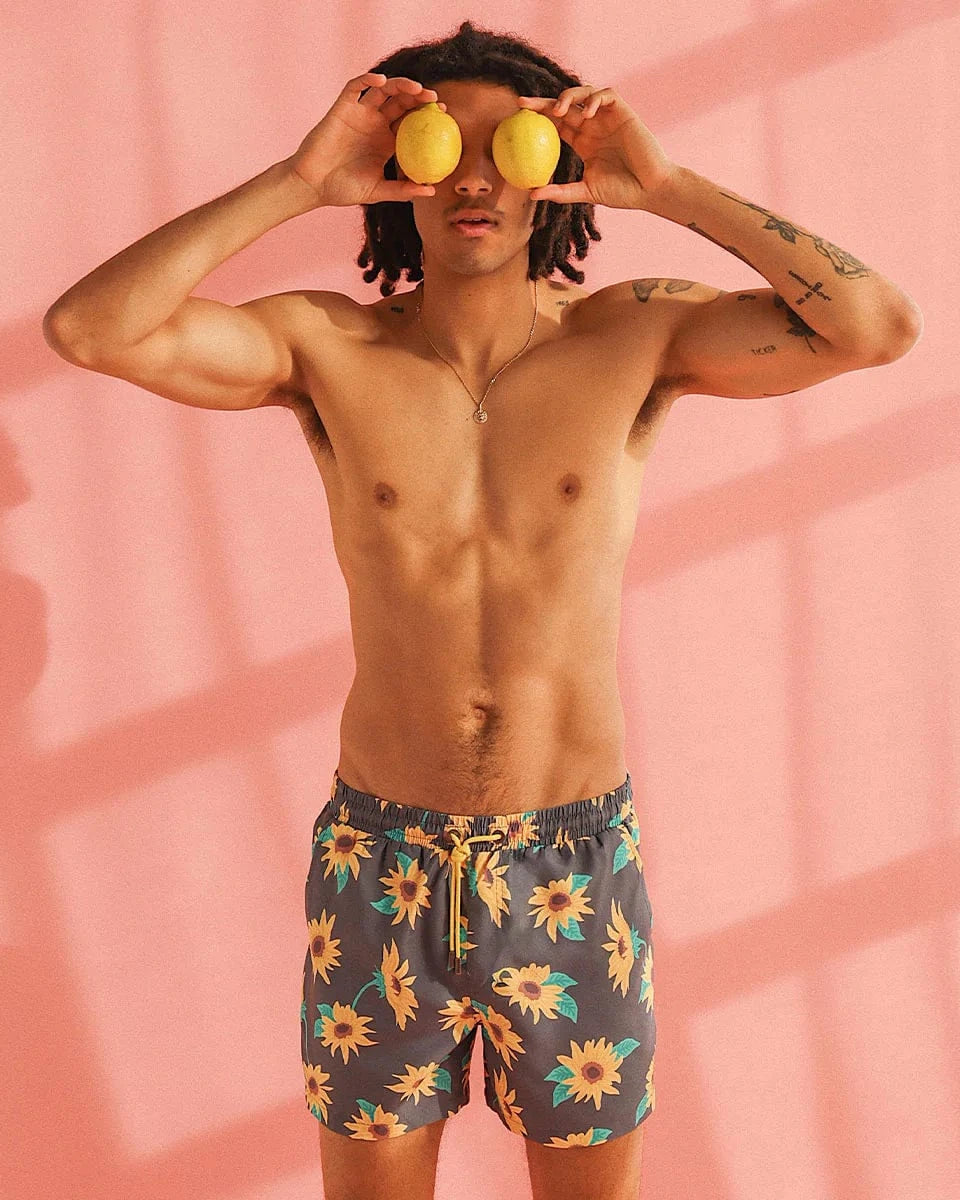 Skwosh Sunny Boy Mens Swim Shorts - Charcoal Skwosh Sunny Boy Mens Swim Shorts - Charcoal Splash Swimwear Mens Clothing