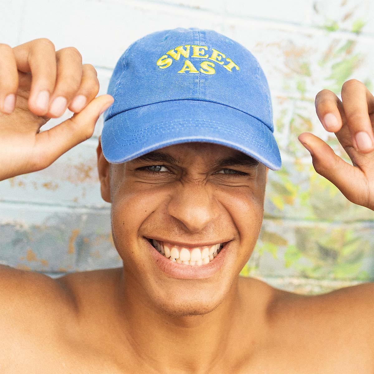 Skwosh Sweet As Cap in Blue Skwosh Sweet As Cap in Blue Splash Swimwear O/S 9352278027137