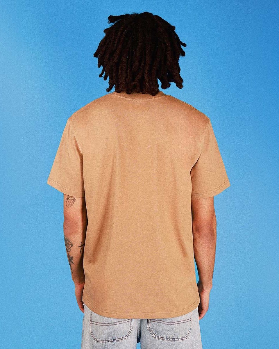 Skwosh Yeah Nah Regular Tee - Mocha Yeah Nah Regular Tee - Mocha Splash Swimwear Mens Clothing