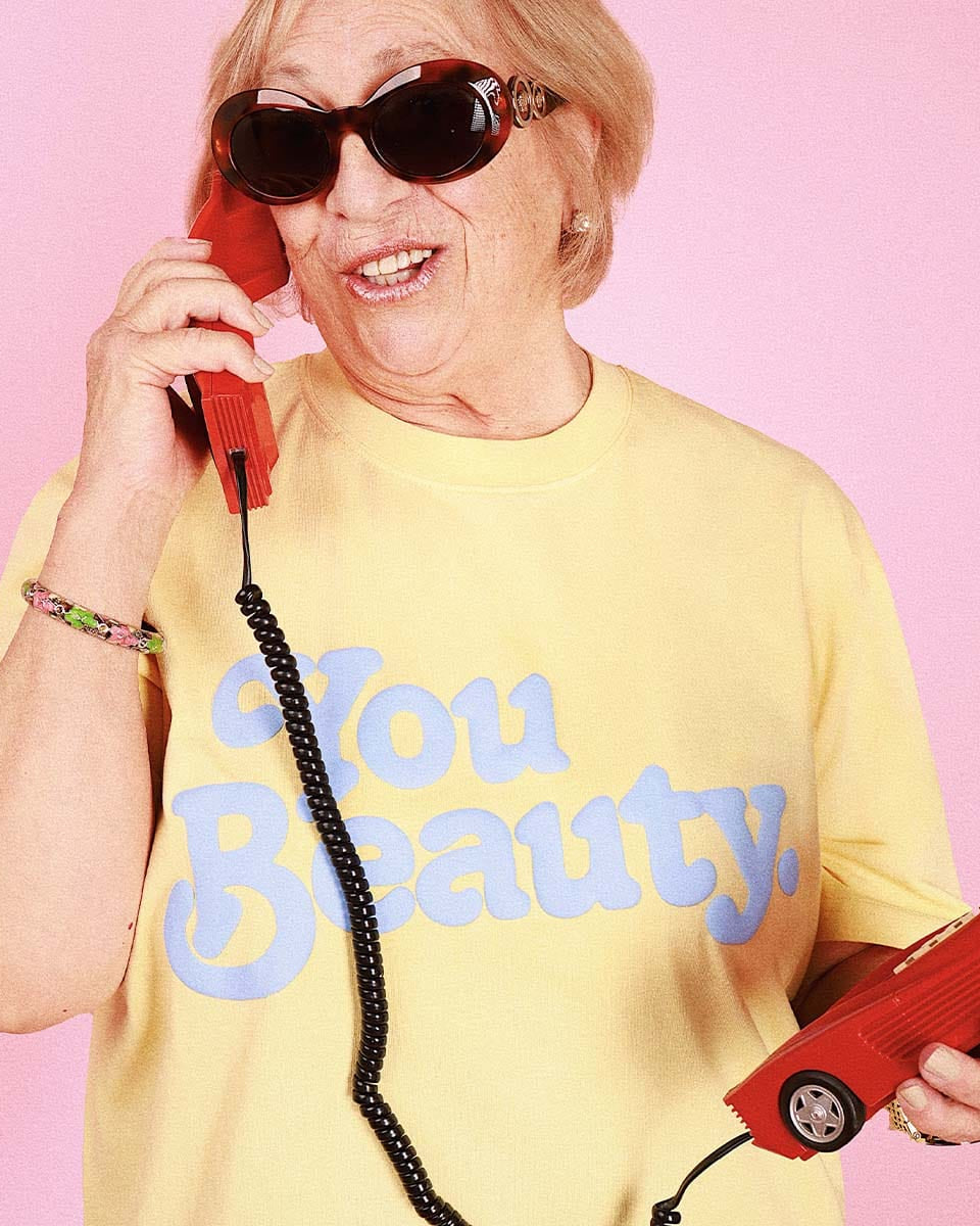 Skwosh You Beauty Regular Tee in Lemon You Beauty Regular Tee in Lemon Splash Swimwear Mens Clothing