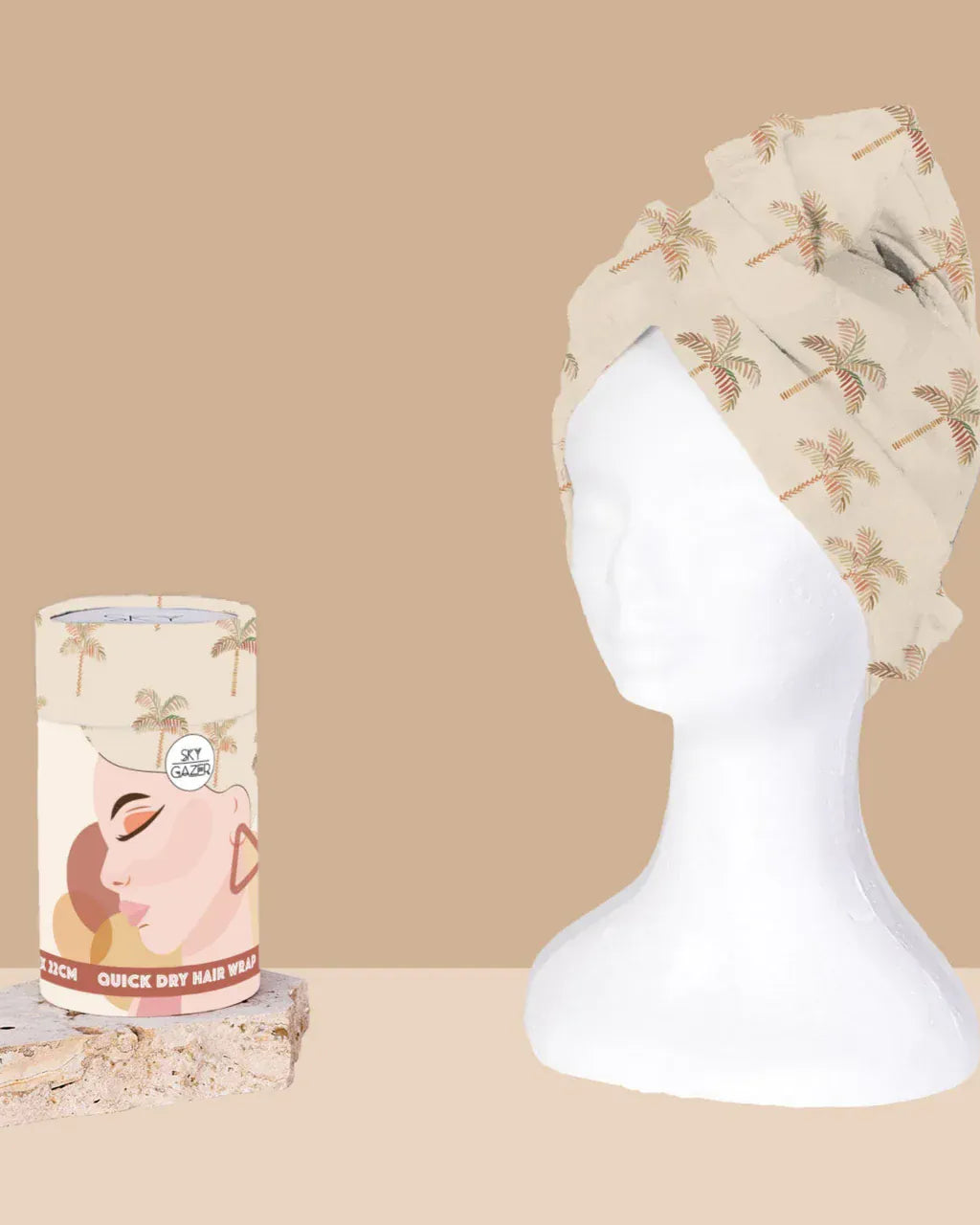 Sky Gazer Quick Dry Hair Wrap - Mooloolaba Sky Gazer Quick Dry Hair Wrap - Malua Splash Swimwear Beach Towels 602697375128