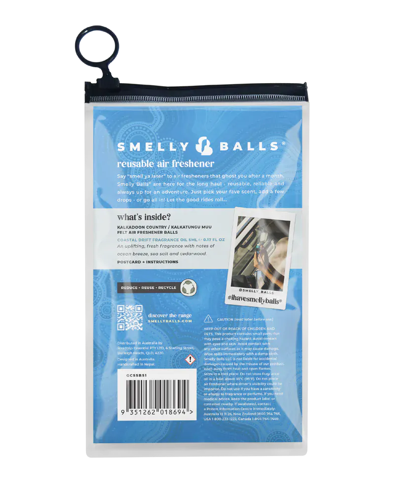 Smelly Balls Smelly Balls Kalkadoon Country / Kalkatungu Muu With Coastal Drift Fragrance Smelly Balls Roadie Honeysuckle Fragrance Splash Swimwear Accessories 9351262018694