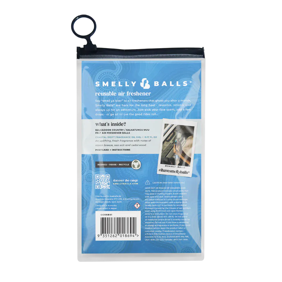 Smelly Balls Smelly Balls Kalkadoon Country / Kalkatungu Muu With Coastal Drift Fragrance Smelly Balls Roadie Honeysuckle Fragrance Splash Swimwear Accessories 9351262018694