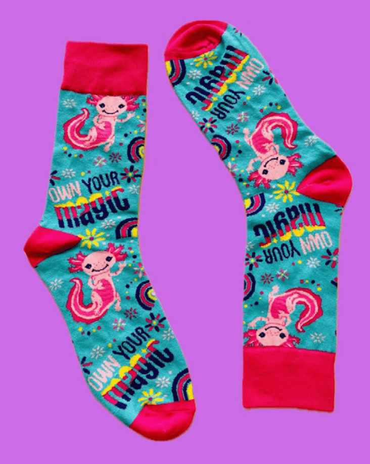 Sock It Up I Axolotl Questions Sock It Up - Sweet But Twisted Splash Swimwear Accessories 671891785934