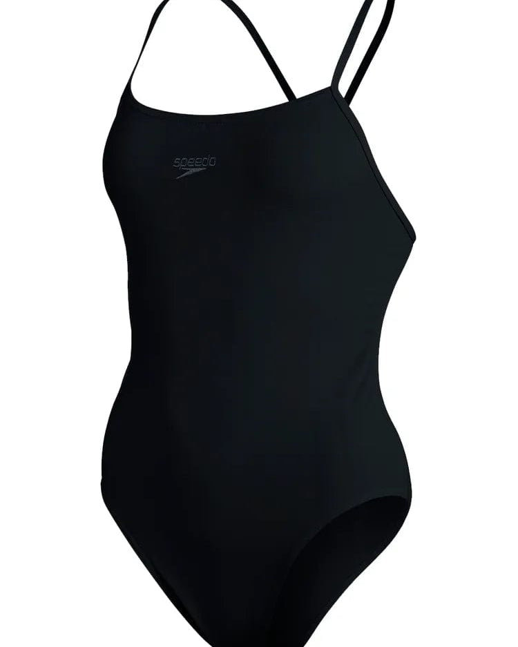 Speedo One Pieces 8/129080001 8 Endurance+ Thin Strap One Piece - Black