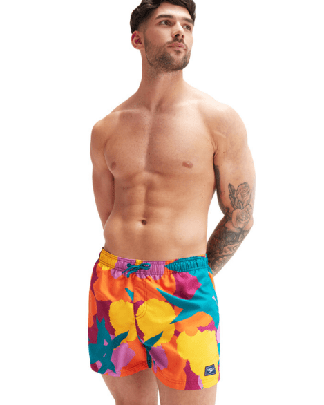 Speedo Mens Digital 14 inch Leisure Short Speedo Mens Essential Short Sleeve Swim Tee Splash Swimwear Mens