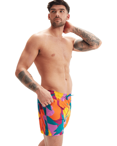 Speedo Mens Digital 14 inch Leisure Short Speedo Mens Essential Short Sleeve Swim Tee Splash Swimwear Mens