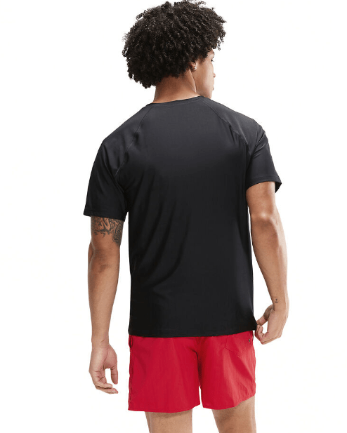 Speedo Mens Mens Essential Short Sleeve Swim Tee Speedo Mens Essential Short Sleeve Swim Tee