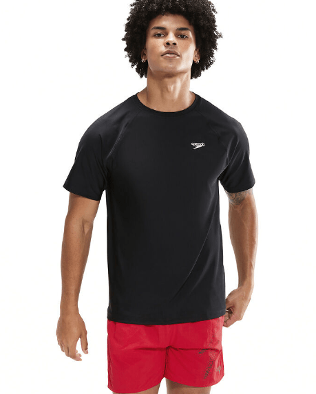 Speedo Mens Essential Short Sleeve Swim Tee Speedo Mens Essential Short Sleeve Swim Tee Splash Swimwear Mens