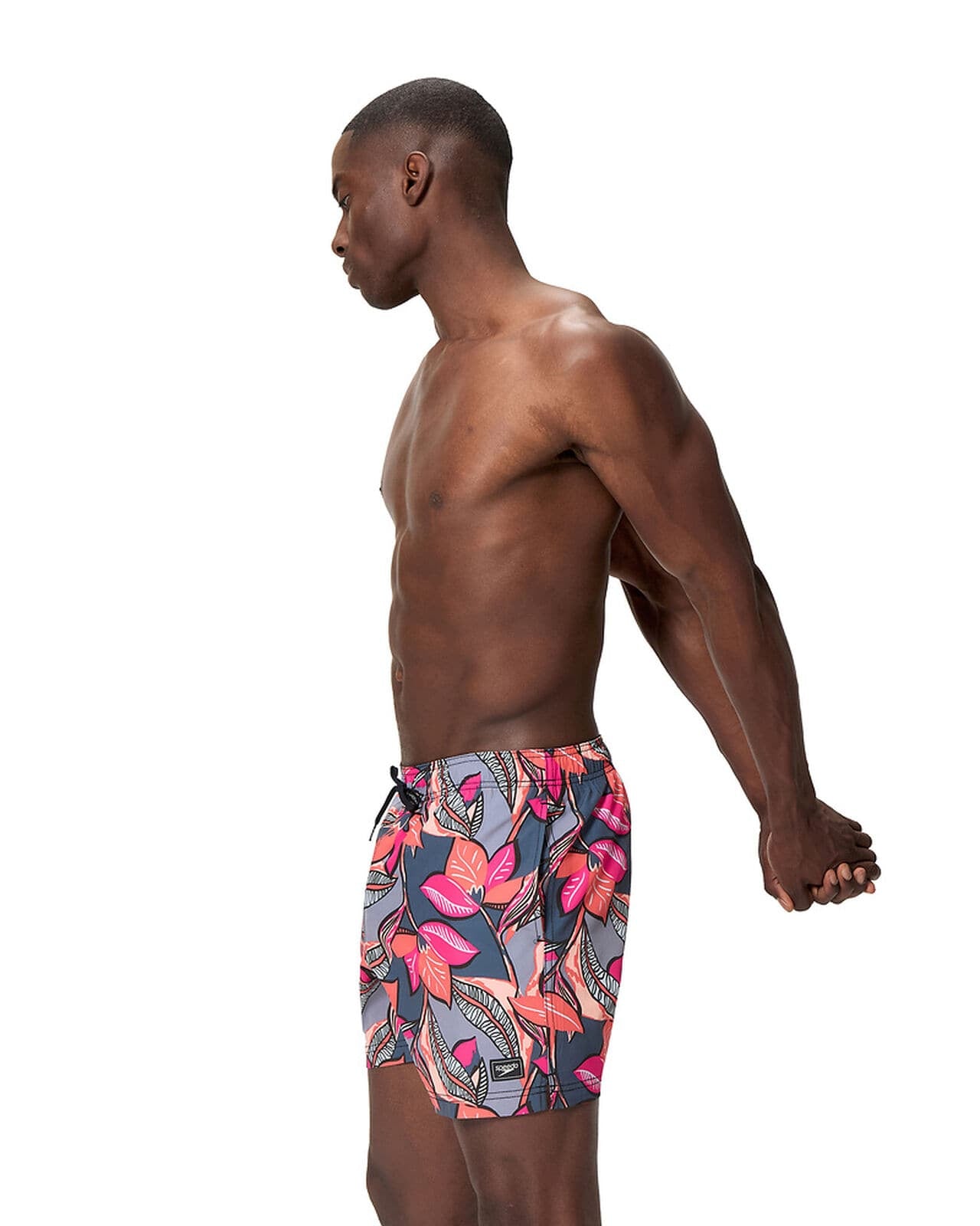 Speedo Mens Redondo Edge Volley 16" - Trop Coral Mens Redondo Edge Volley 16" - Trop Coral Splash Swimwear