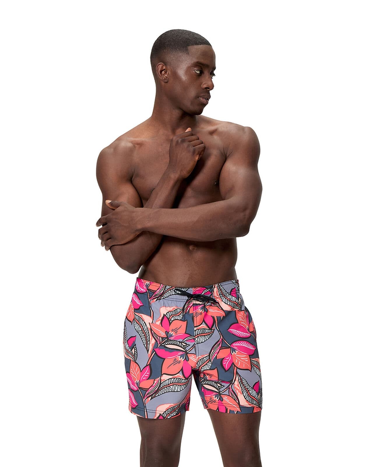 Speedo Mens Redondo Edge Volley 16" - Trop Coral Mens Redondo Edge Volley 16" - Trop Coral Splash Swimwear