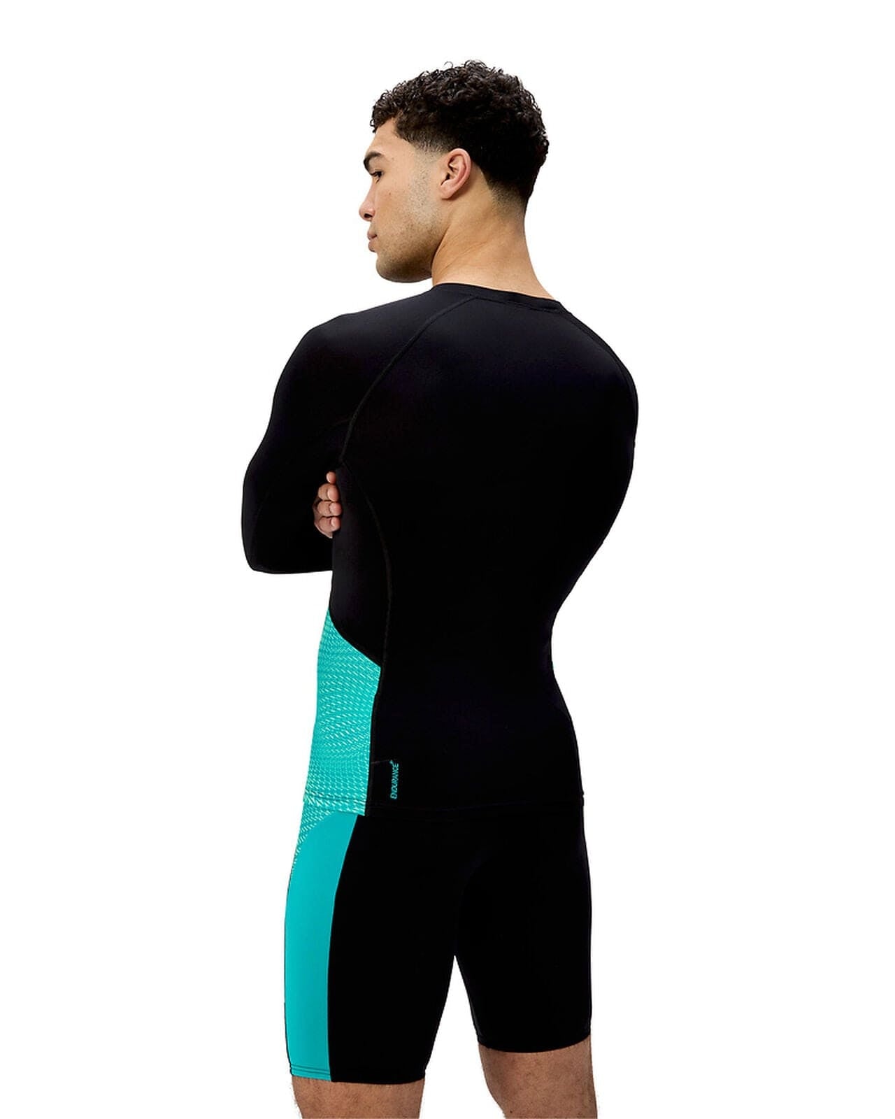 Speedo Speedo Mens Endurance+ Splice Rash Top Speedo Mens Endurance+ Splice Rash Top Splash Swimwear Mens