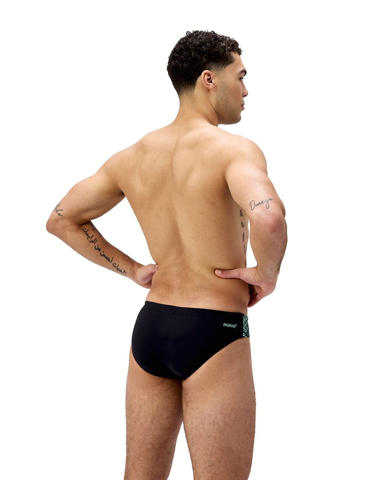 Speedo Speedo Mens Endurance+ Tech Panel 7cm Brief Speedo Mens Endurance+ Tech Panel 7cm Brief Splash Swimwear Mens Brief