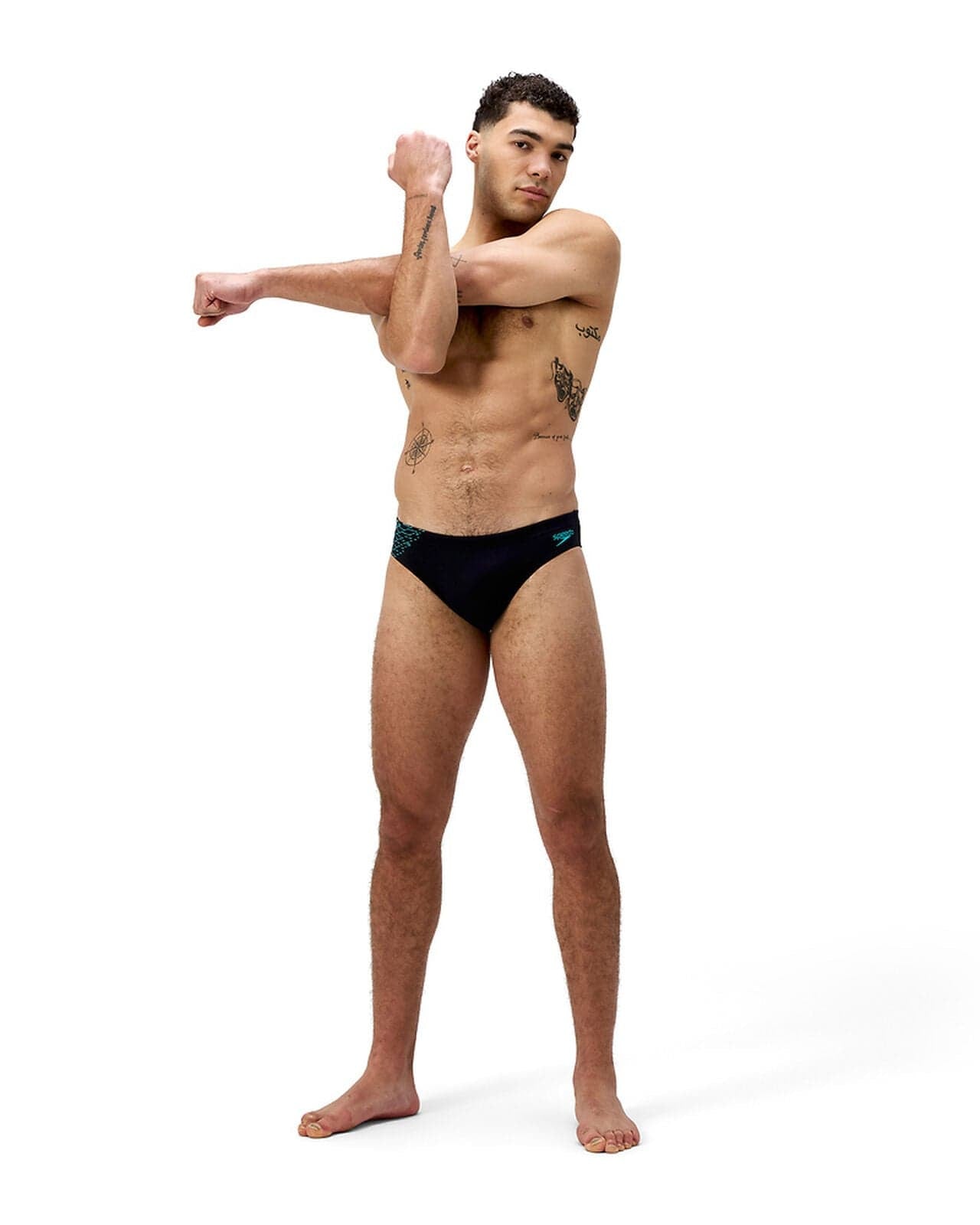 Speedo Speedo Mens Endurance+ Tech Panel 7cm Brief Speedo Mens Endurance+ Tech Panel 7cm Brief Splash Swimwear Mens Brief