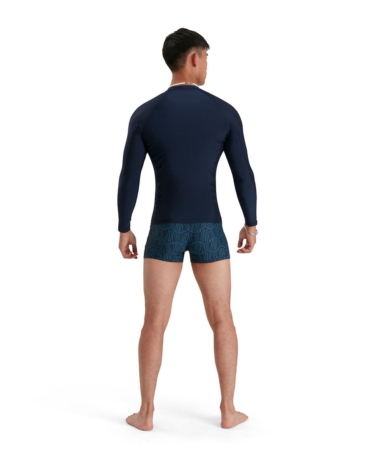 Speedo Speedo Mens Ls Rash Top - True Navy/White Speedo Mens Ls Rash Top - True Navy/White Splash Swimwear Mens