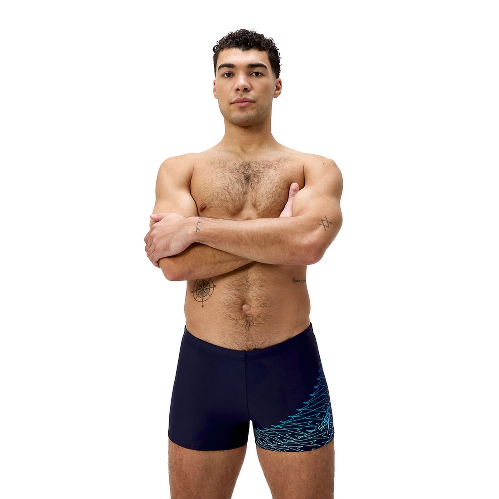 Speedo Speedo Mens Medley Logo Aquashort - Navy/Sugar Blue Speedo Mens Medley Logo Aquashort - Navy/Sugar Blue Splash Swimwear Mens