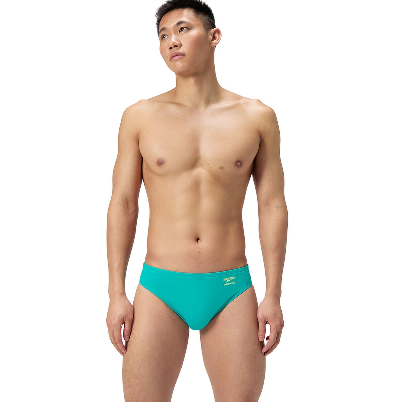 Speedo Speedo Mens Solid Brief 8-00518616569 Speedo Mens Solid Brief Splash Swimwear Mens Turquoise Gem / M/32" 5059937892092