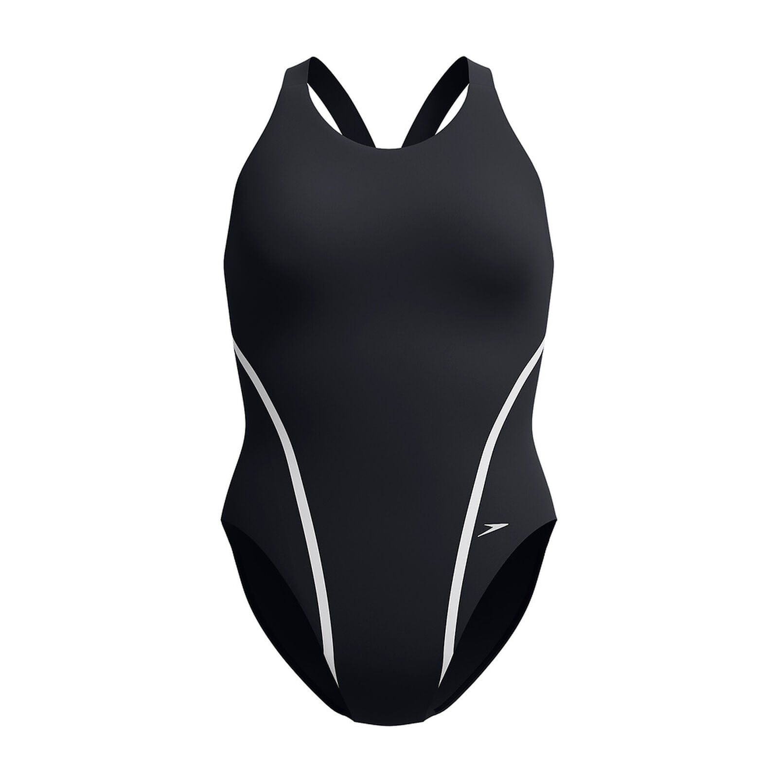 Speedo Speedo Womens Movement Back One Piece - Black/Silver Speedo Womens Movement Back One Piece - Black/Silver Splash Swimwear One Pieces