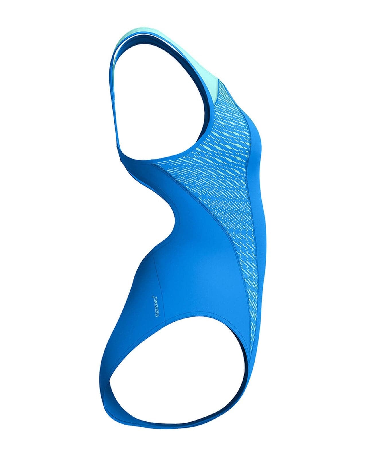 Speedo Speedo Womens Placement Laneback One Piece - Lagoon Blue Speedo Womens Placement Laneback One Piece - Lagoon Blue Splash Swimwear