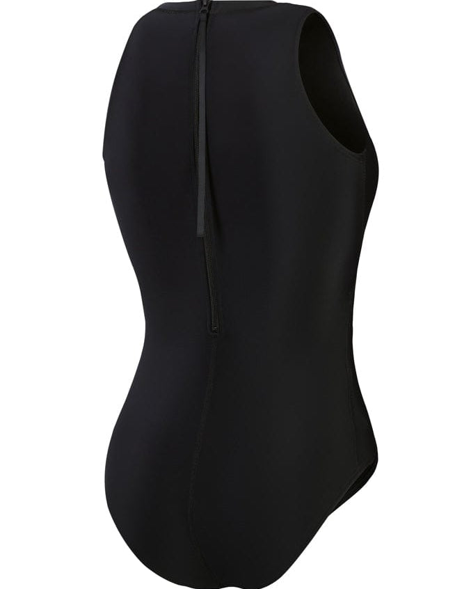 Speedo Womens Essential Hydrasuit Flex One Piece - Black Speedo Muscleback One Piece - Hyperboom/Navy/Orchid Splash Swimwear Swimwear