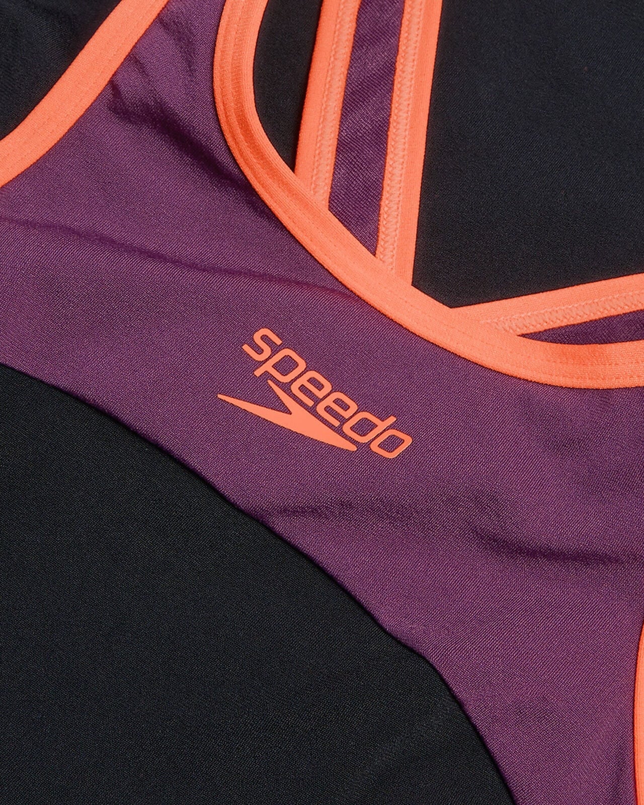 Speedo One Pieces Womens High Neck Splice Cross Back Swimsuit Speedo Womens High Neck Splice Cross Back Swimsuit