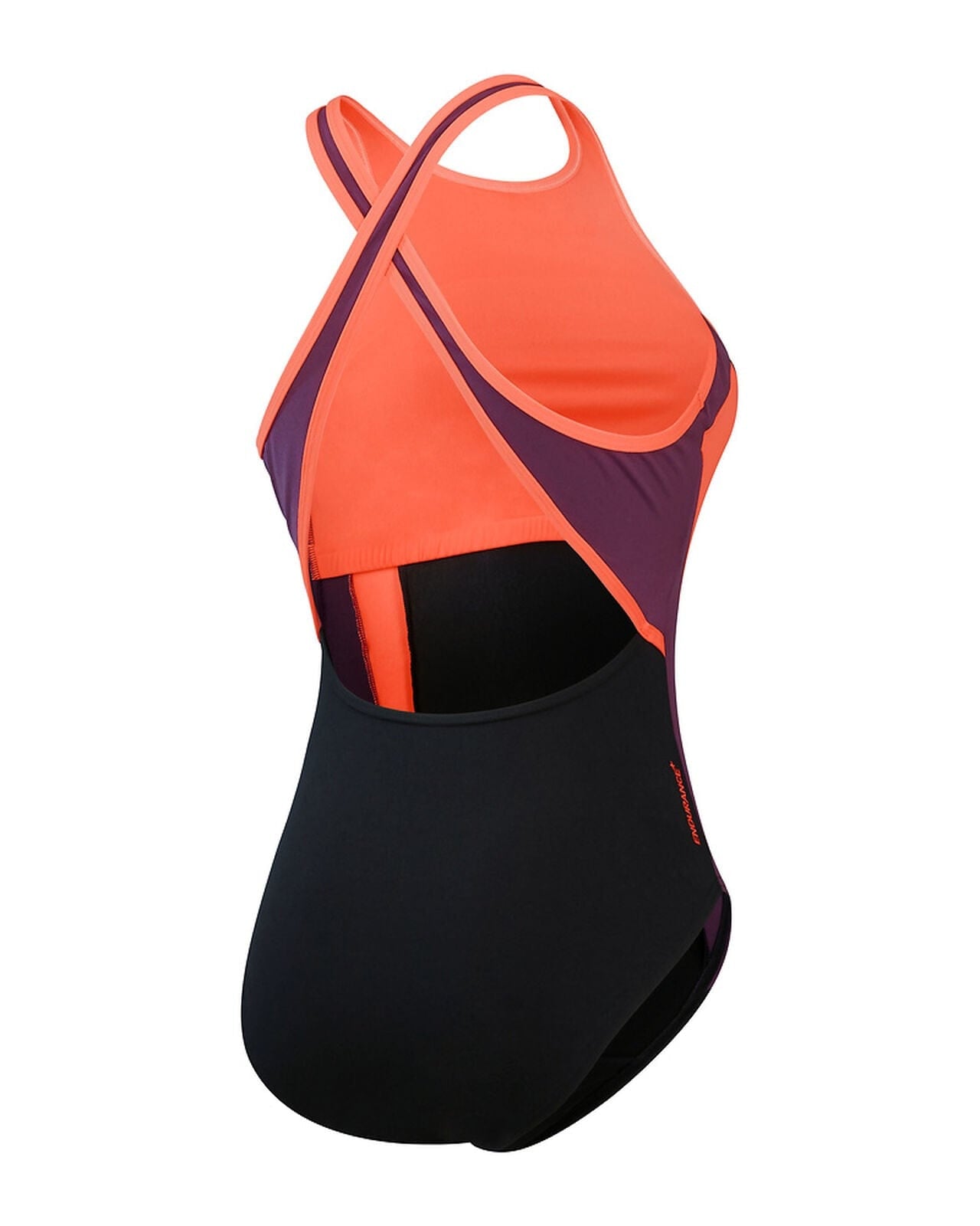 Speedo One Pieces Womens High Neck Splice Cross Back Swimsuit Speedo Womens High Neck Splice Cross Back Swimsuit