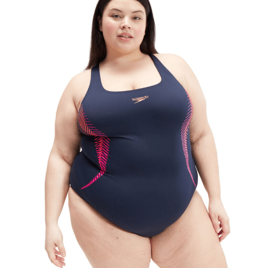 Speedo Womens Plus Size Placement Medalist Speedo Womens Plus Size Placement Medalist Splash Swimwear