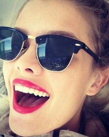 Splash Swimwear Classic Semi Rimless Sunnies Splash Swimwear Black 1000012148