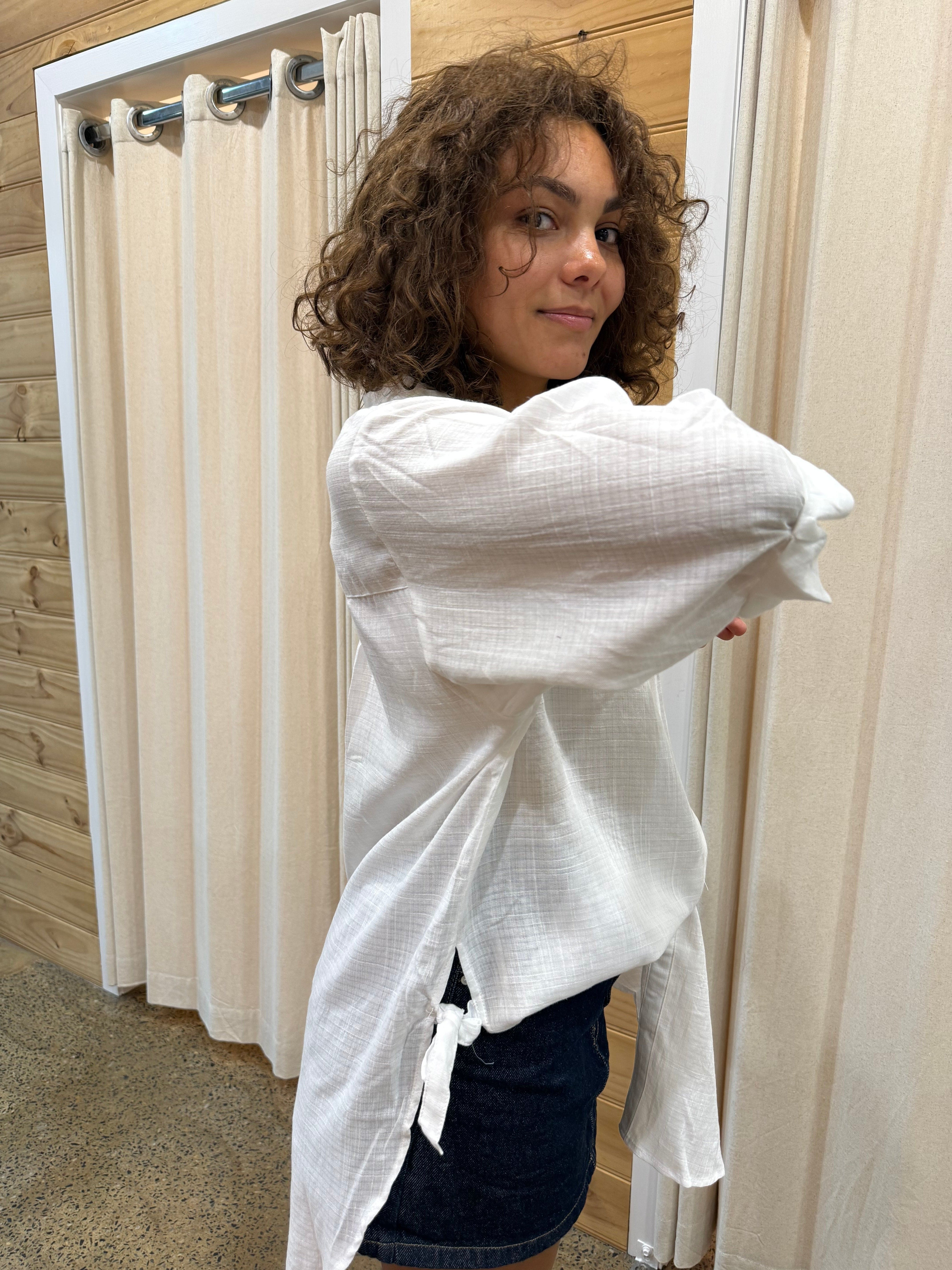 Style Box Lorraine Tie Side Shirt Lorraine Tie Side Shirt Splash Swimwear