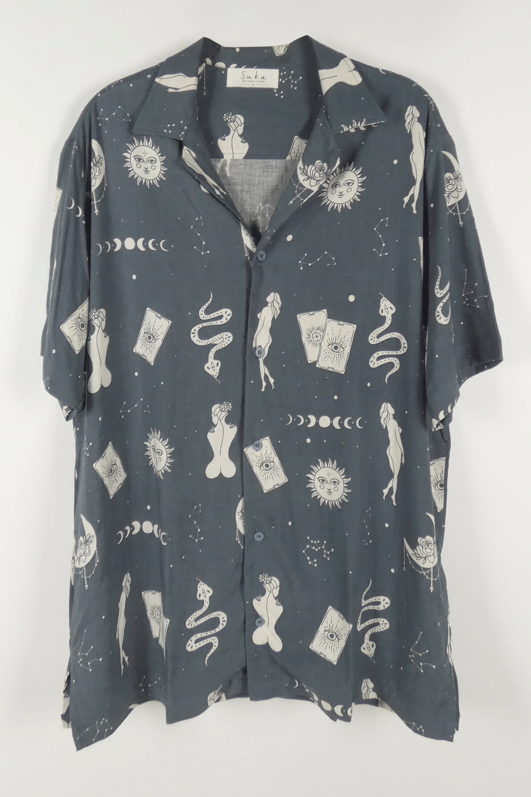 Suen Noaj Suennoaj Mens Shirt Elvis Lady & Moon Suennoaj Mens Shirt Elvis Lady & Moon Splash Swimwear Mens