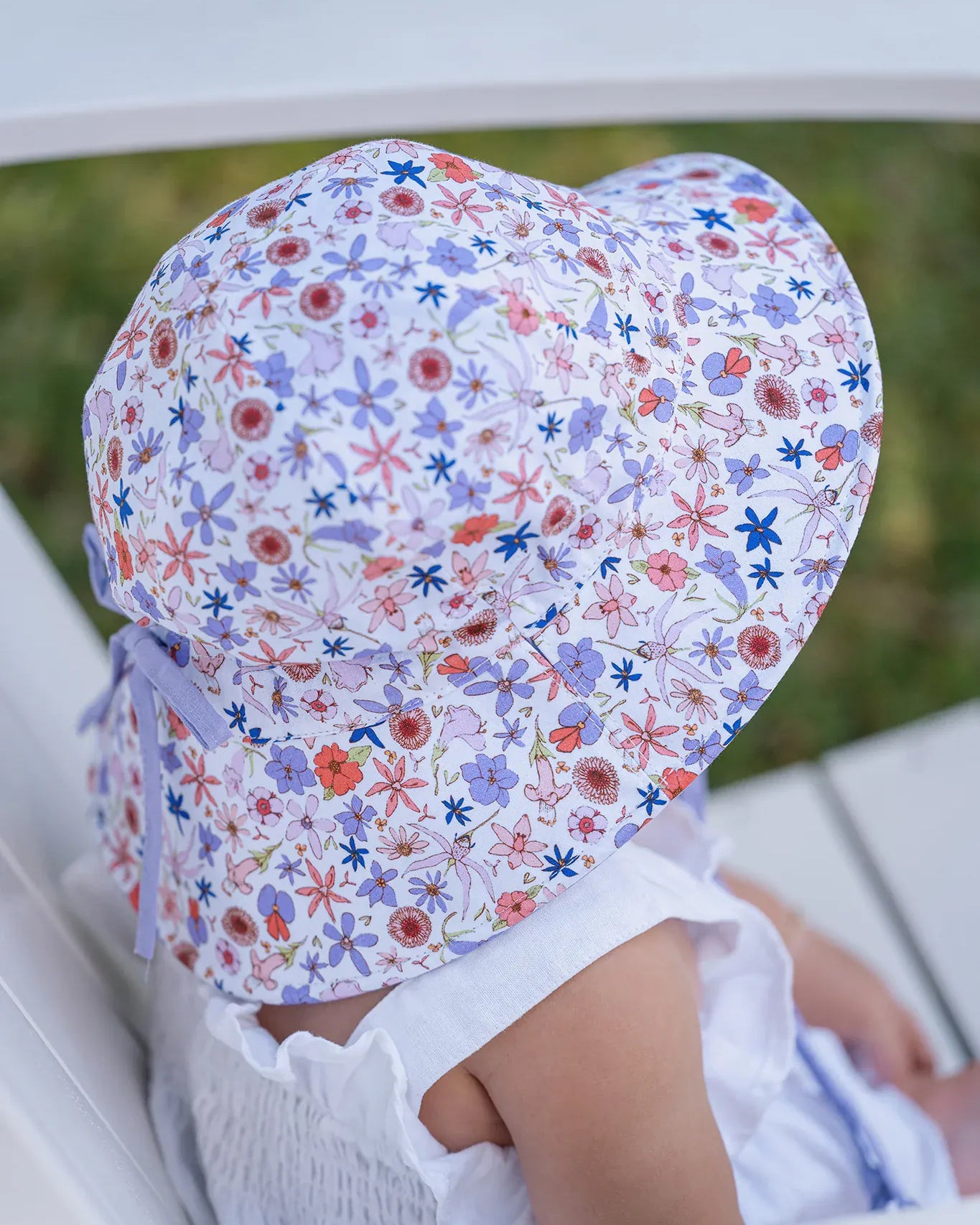 Sundaise Sundaise Bella Wildflowers Legion Hat - 0-3 Years SH854 Della Panama Flamingo Hat 3-6 Years Splash Swimwear Hats 9347418018960
