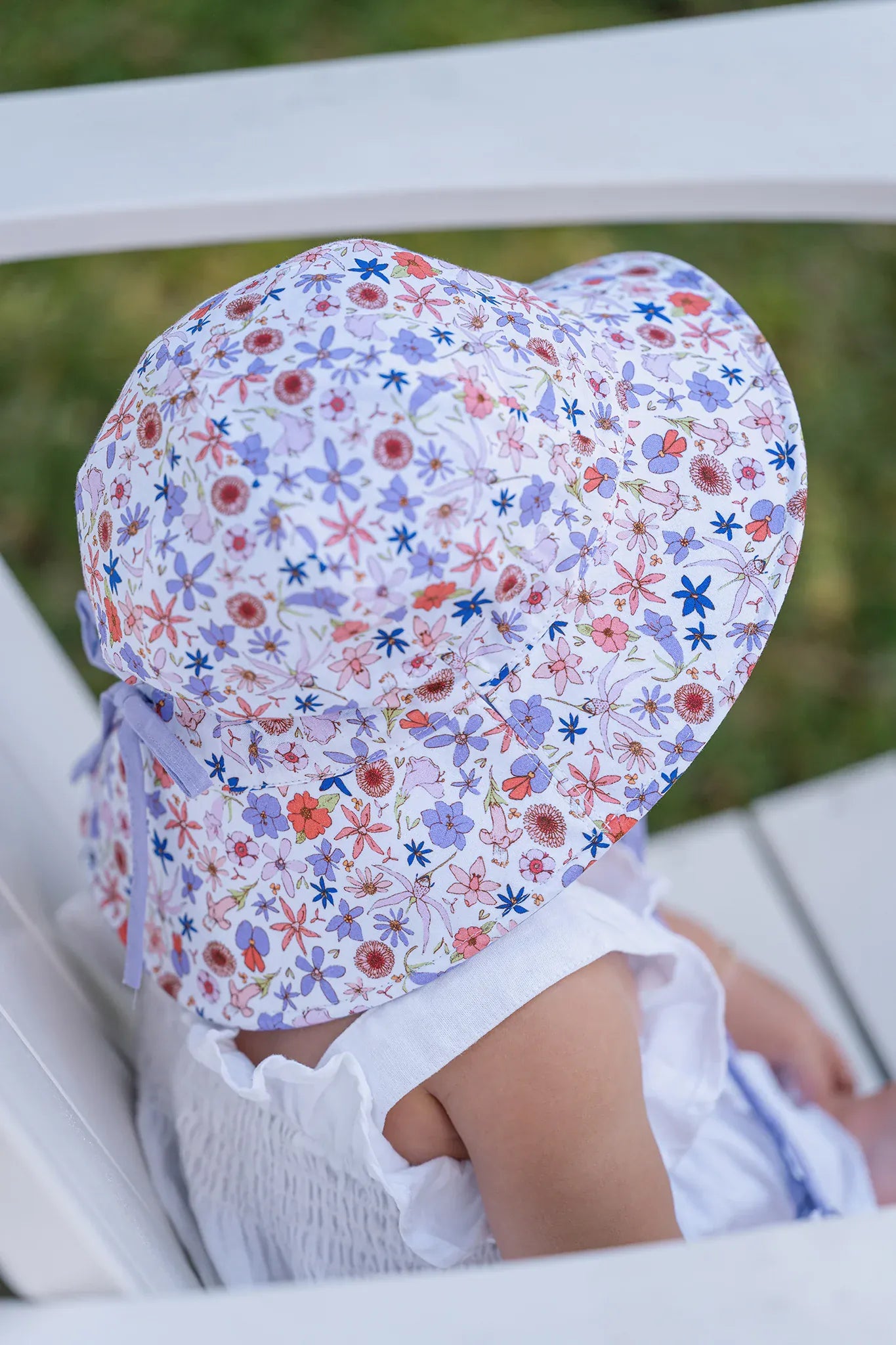 Sundaise Sundaise Bella Wildflowers Legion Hat - 0-3 Years SH854 Della Panama Flamingo Hat 3-6 Years Splash Swimwear Hats 9347418018960