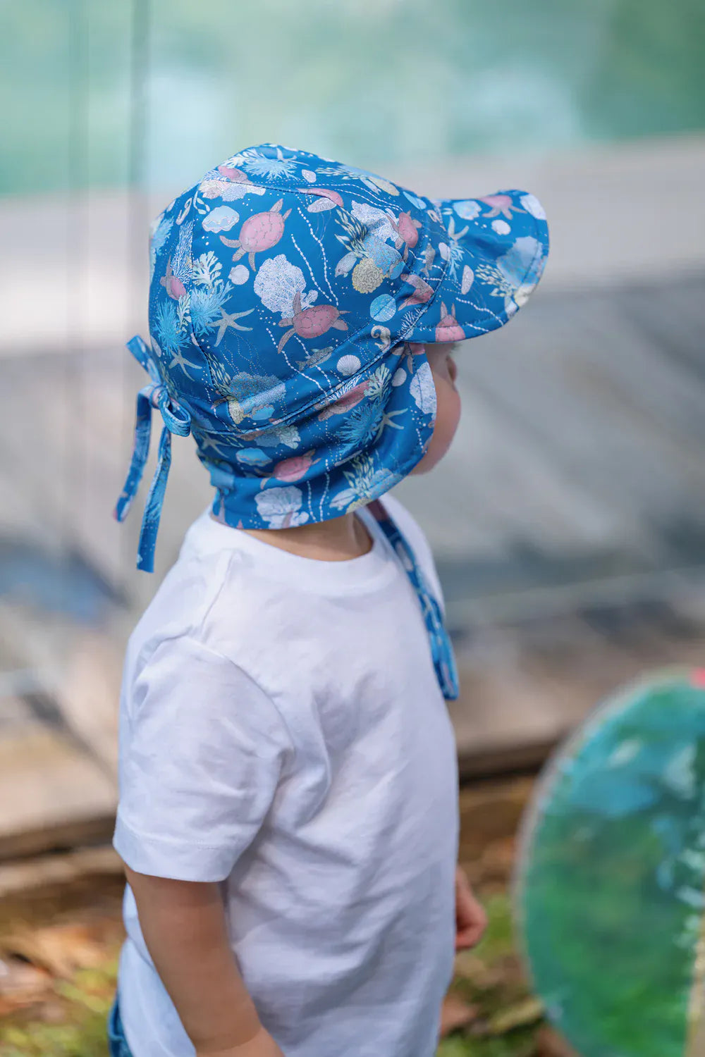 Sundaise Sundaise Brady Turtles Cap Legion Swim - 0-3 Years SH869 Della Panama Flamingo Hat 3-6 Years Splash Swimwear Hats 9347418019110