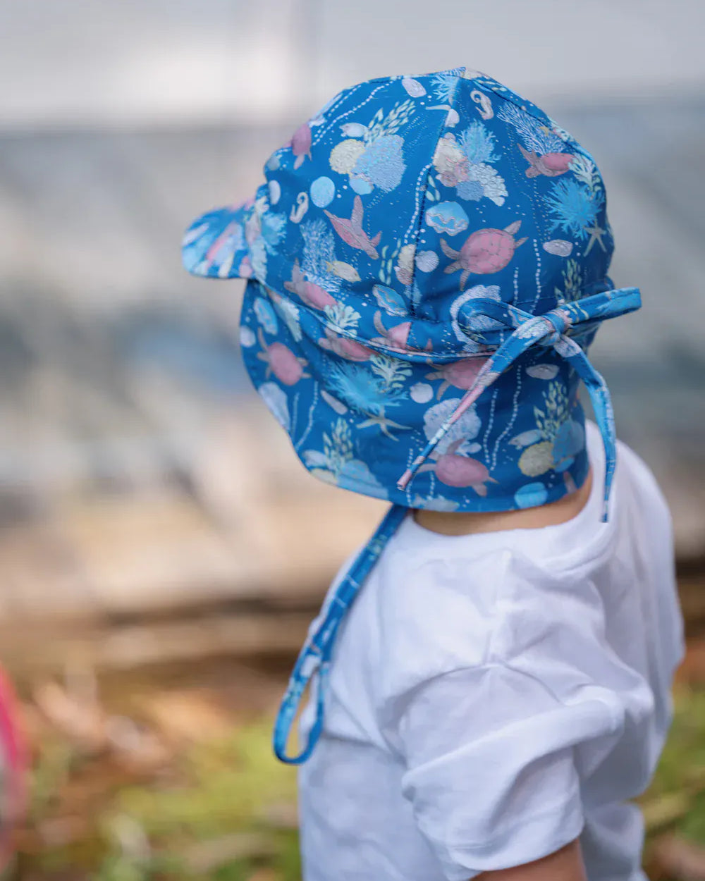 Sundaise Sundaise Brady Turtles Cap Legion Swim - 0-3 Years SH869 Della Panama Flamingo Hat 3-6 Years Splash Swimwear Hats 9347418019110