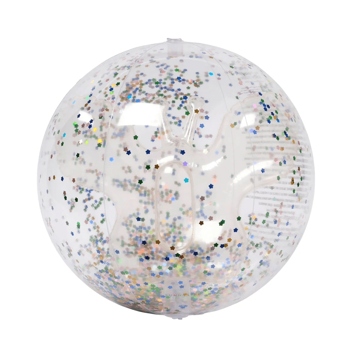 Sunnylife 3D Inflatable Beach Ball - Cotton Candy Glitter Sunnylife 3D Inflatable Beach Ball - Confetti Splash Swimwear Kids Accessories