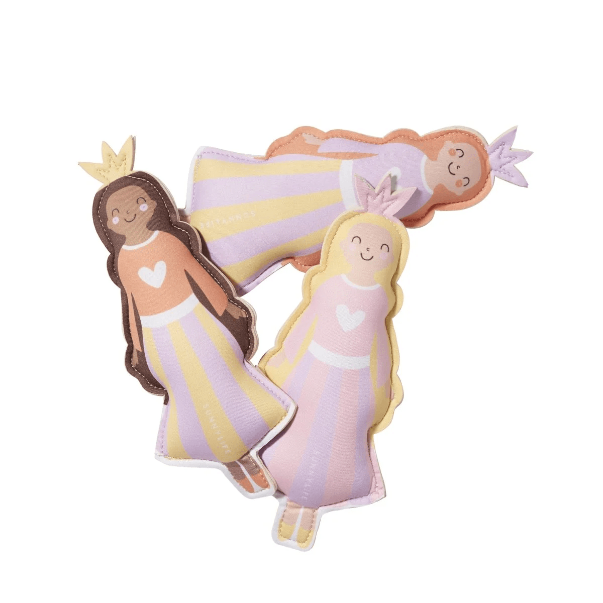Sunnylife Dive Buddies Set Of 3 -Princess Swan Multi S41DBSWN Dive Buddies Set Of 3 -Princess Swan Multi Splash Swimwear