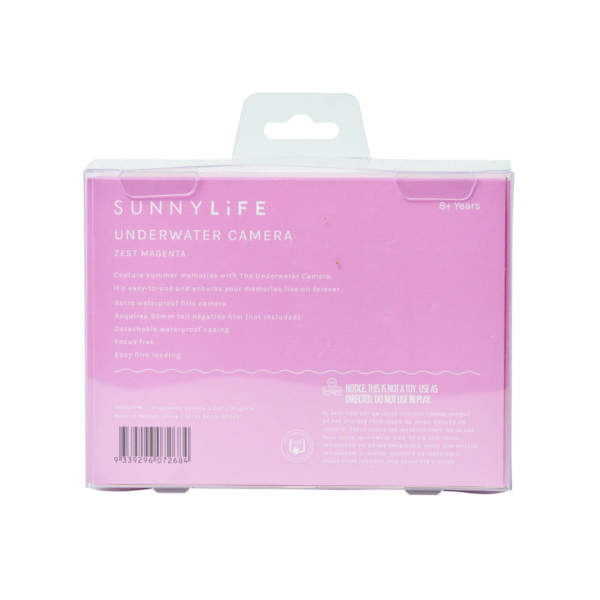 Sunnylife Underwater Camera - Zest Magenta S61UCPPM Slim Tube Pool Ring - Blush Pink Splash Swimwear Accessories 9339296072684