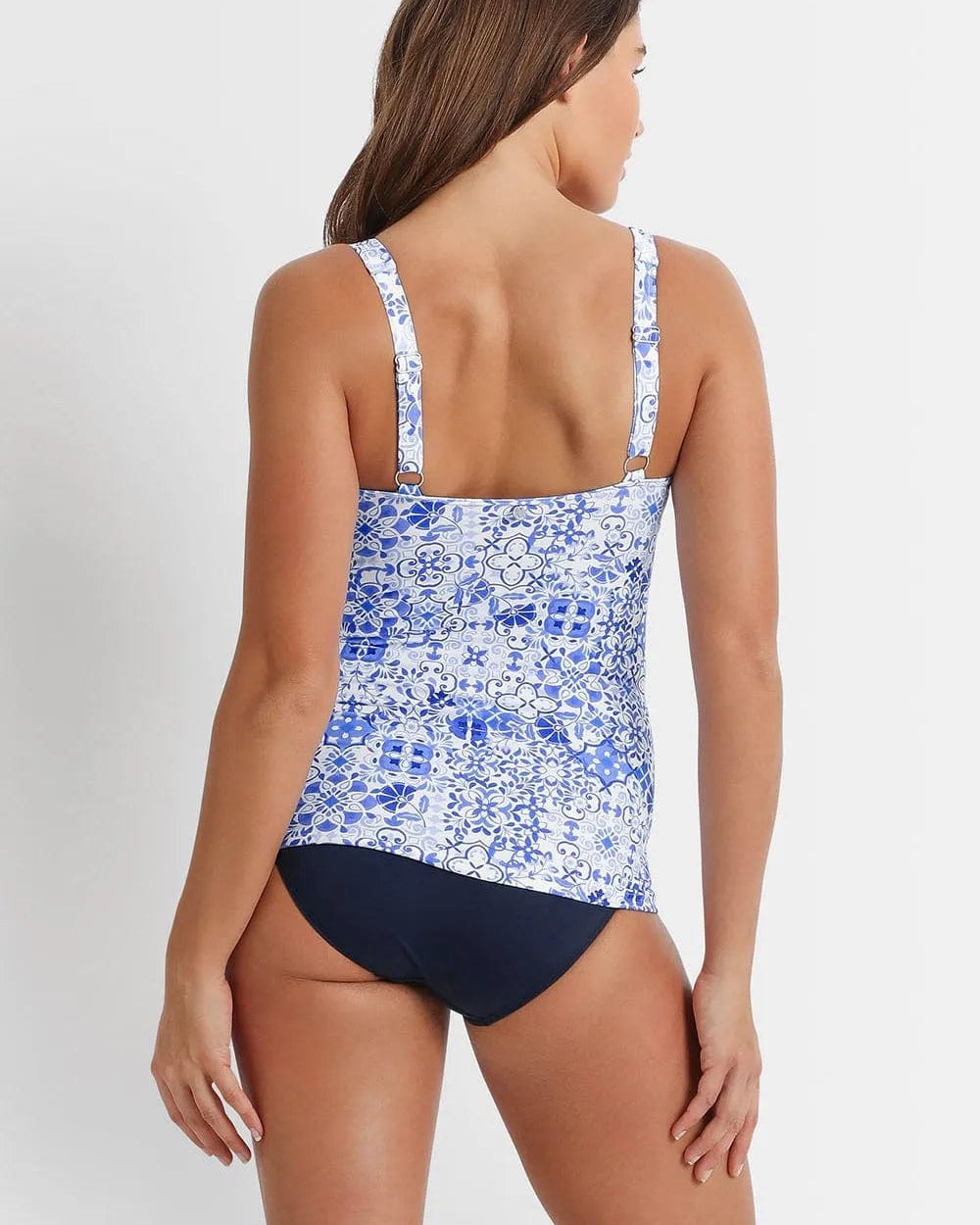 Sunseeker Seville DD/E Twist Ruched Singlet - White Sunseeker Seville DD/E Twist Ruched Singlet - White Splash Swimwear Bikini Tops