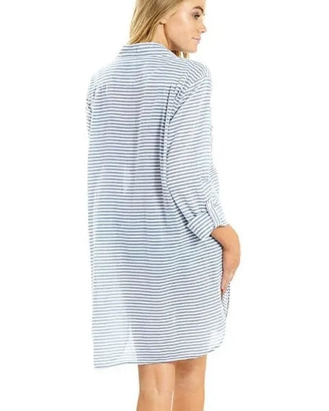 Sunseeker Summer Stripe Painters Shirt Splash Swimwear Tops